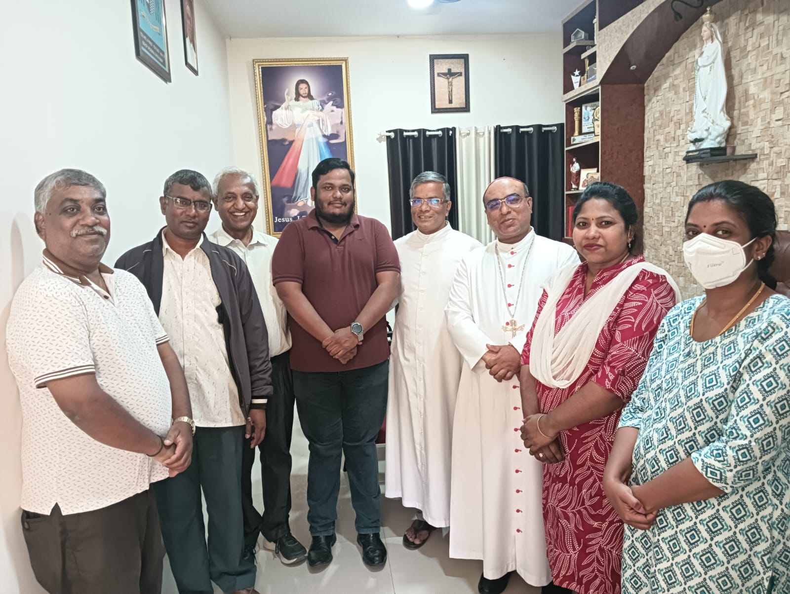 ABE family members with Rt. Rev. Dr. Arokia Raj Satis Kumar