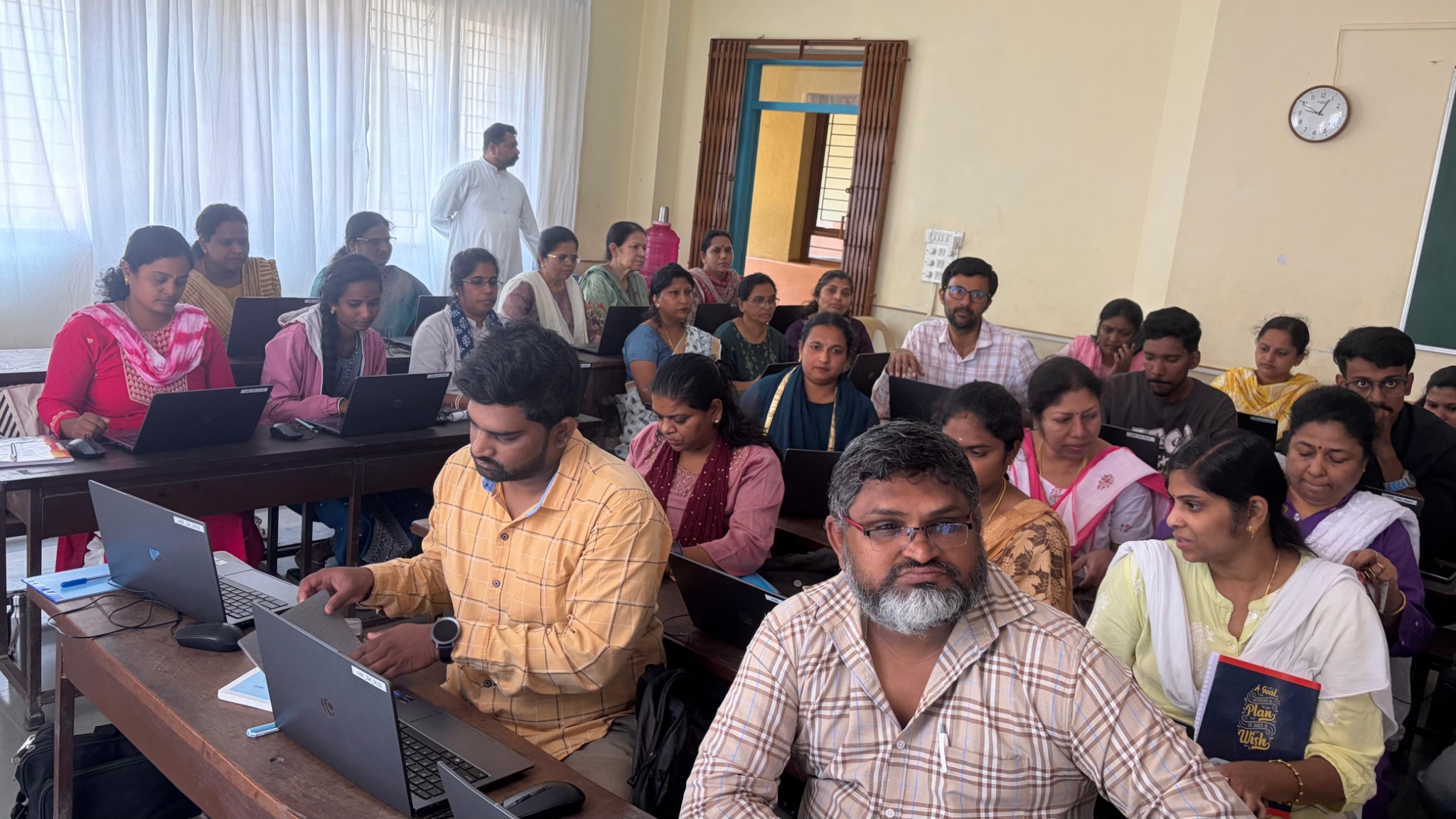 Participants engaged in the training programme