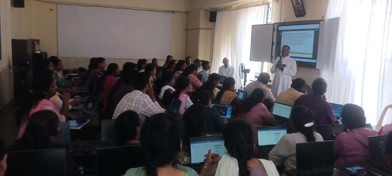 Resource person addressing the participants