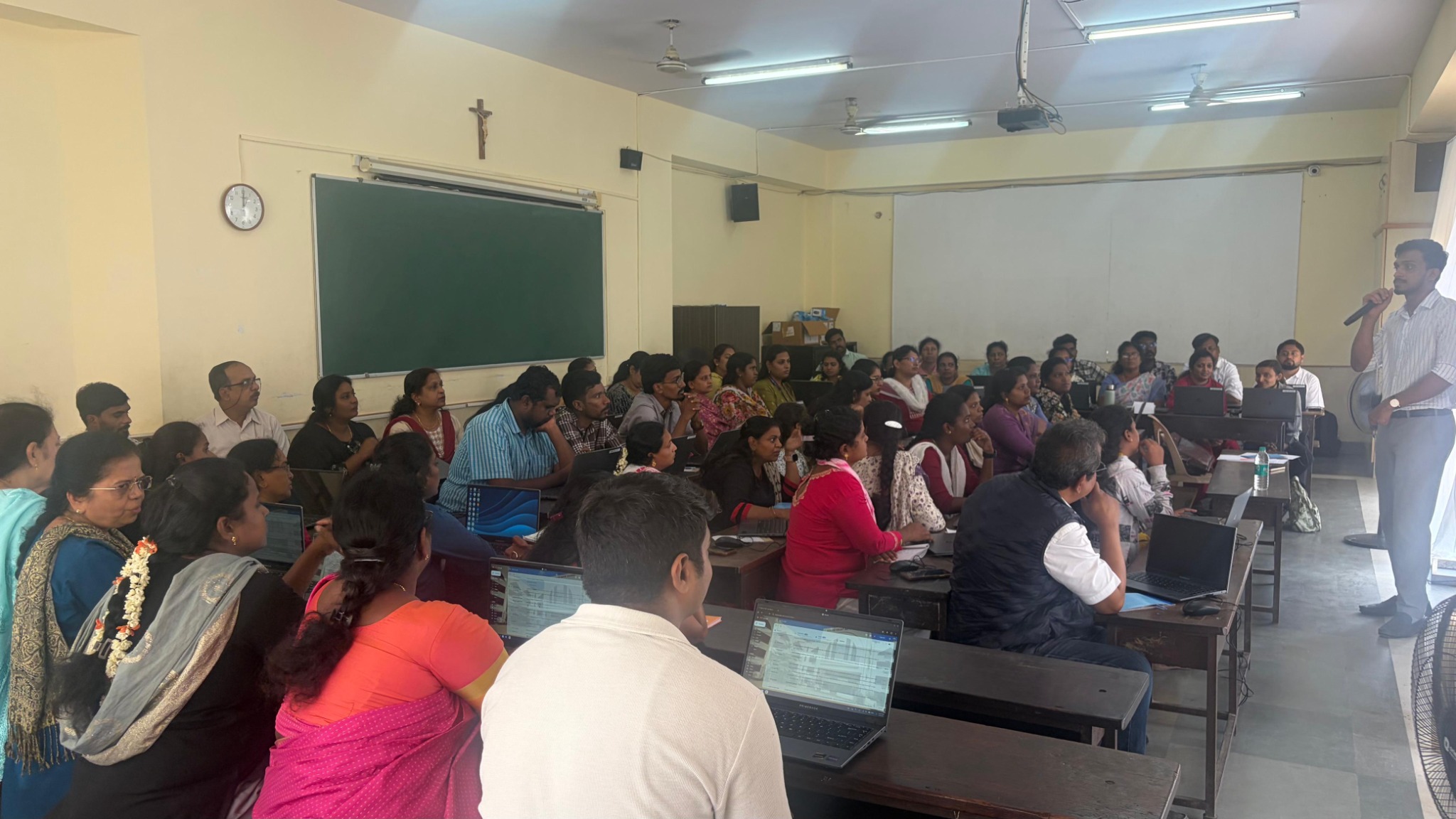 Participants following a classroom session