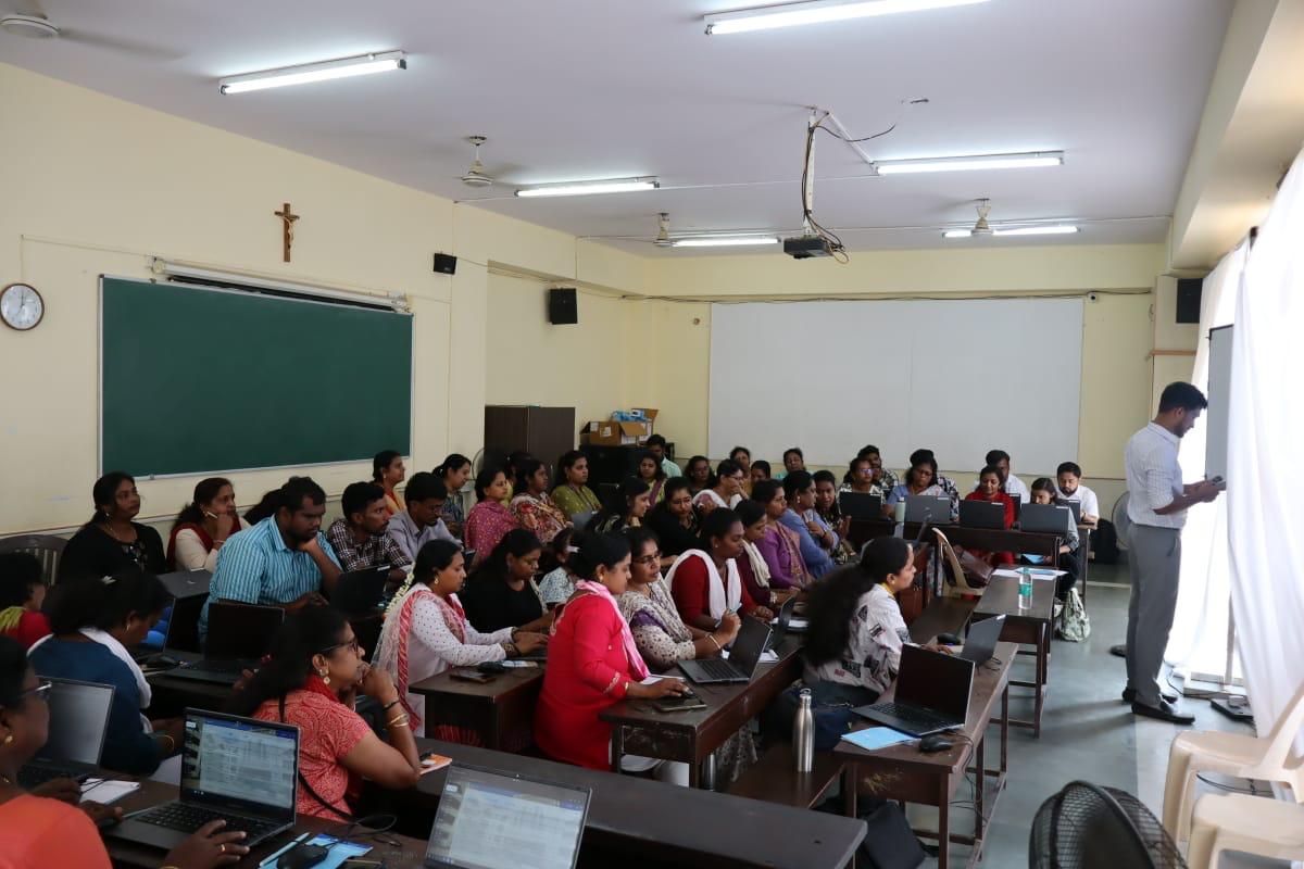 Participants attending a practical session