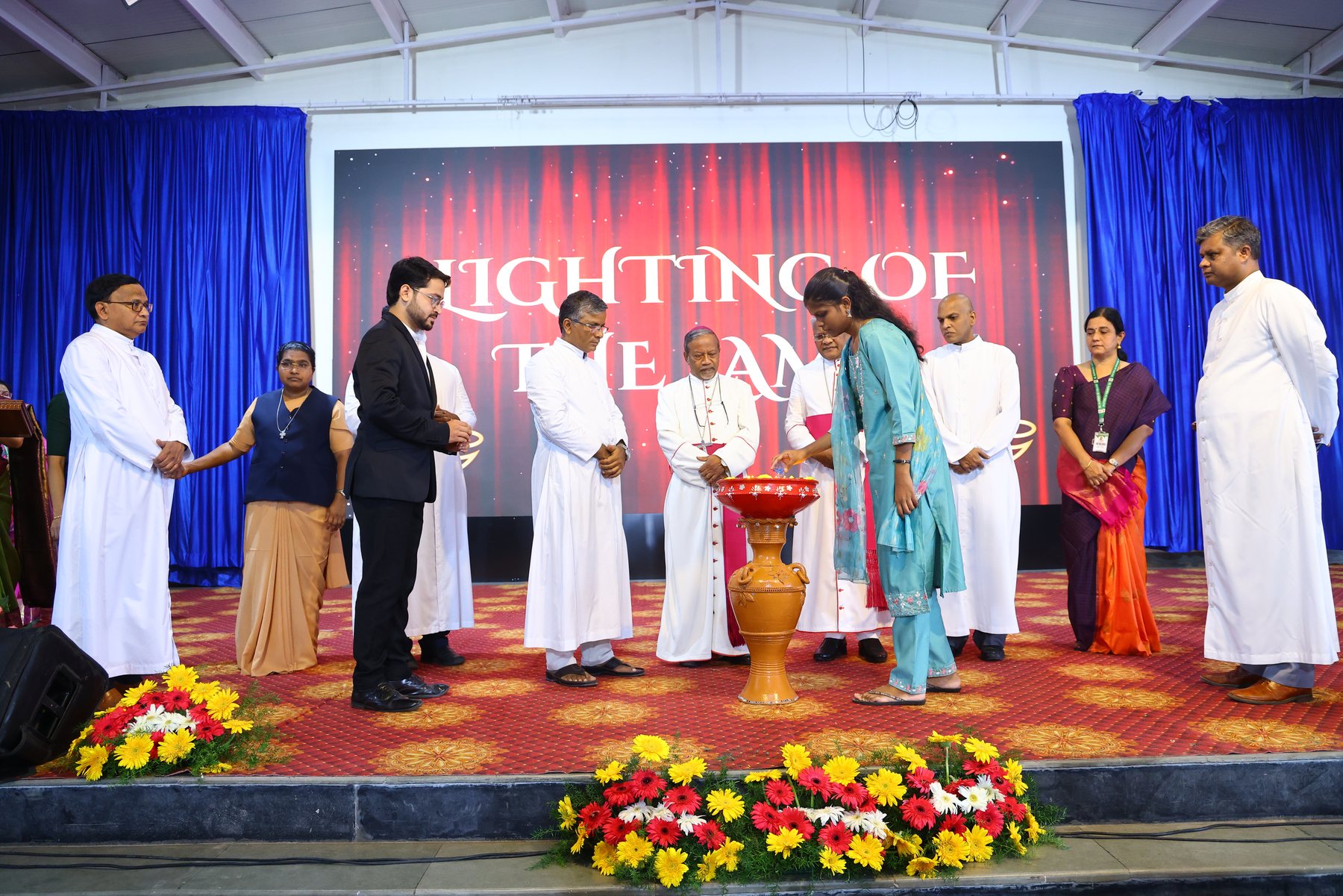 Guests being welcomed during the programme