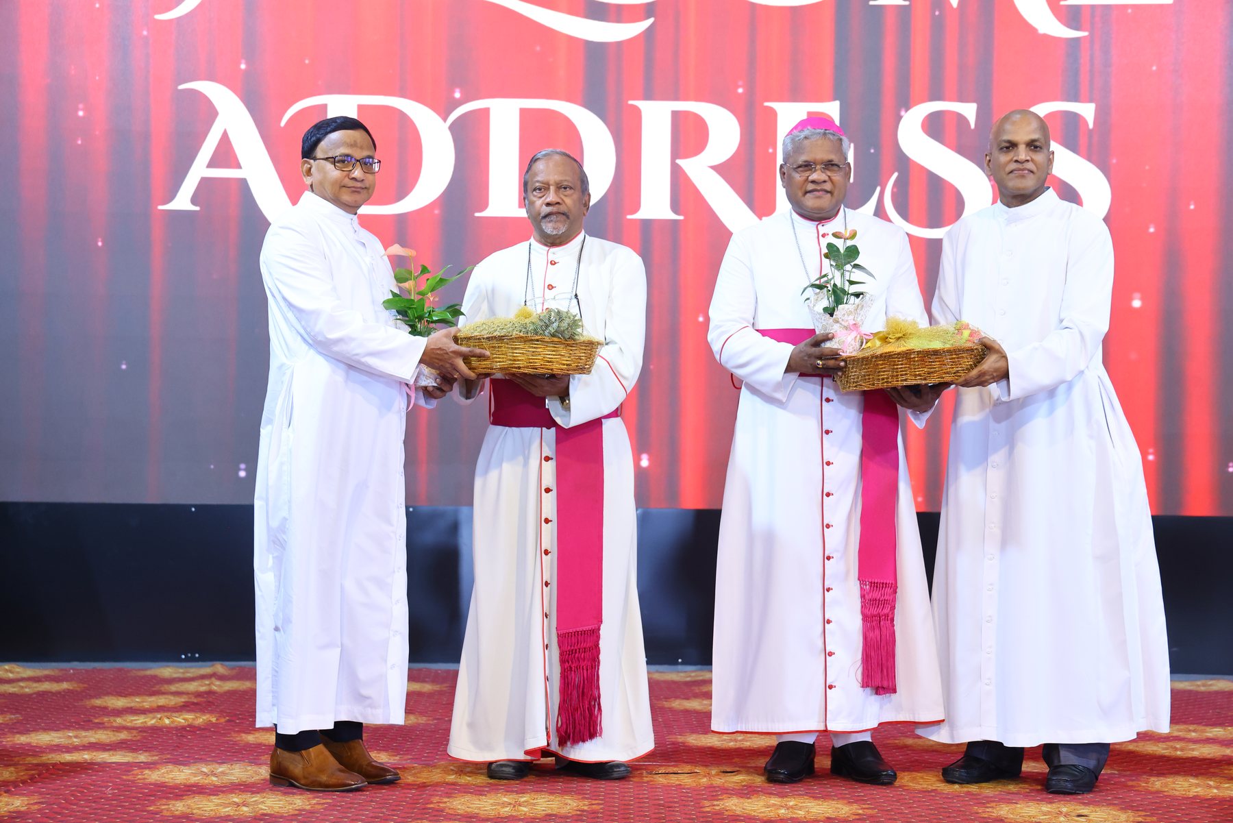Dignitaries honoured during the ceremony